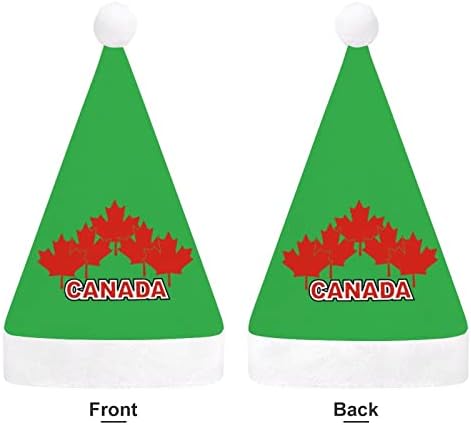 Meaple Leaf Canada Chapéu de Natal Engraçado Papai Noel Chapé