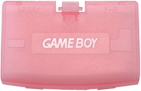 8vrplastic Battery Tampa da porta da porta para Game Boy Advance GBA Clear Pink Color