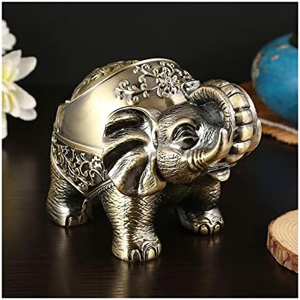 Yuhean Ashtrayashtray Lid Cigarettes Elephant Shape Ashtray Creative para uso interno ou externo