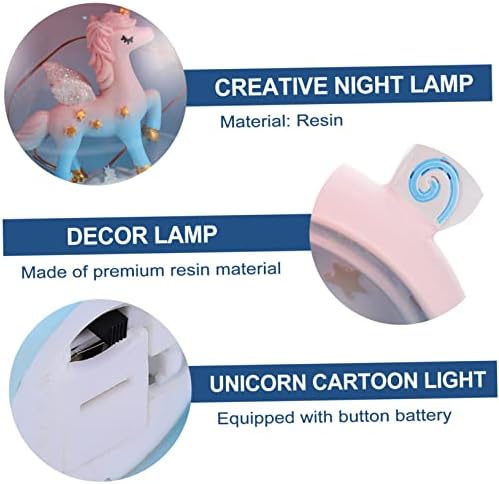 ABAODAM 1PC Unicorn Night Light para Mesa de portátil Night Light for Kids Night Light Bedroom Night Night Kids Light Toy Night Light adornment lâmpada para o berço da sala