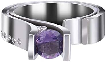Anéis de noivado para mulheres Design único Design metal geométrico quadrado de zircão feminino jóias de jóias GiftA Bom presente para uma namorada, namorado, família