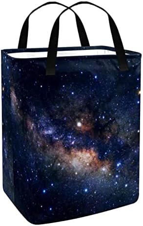 Galaxy Starry Space Sky Printed Print Collapsible Laundry Horse, 60l de lavanderia à prova d'água de lavagem de roupas de roupas de roupas para dormir para o dormitório quarto do banheiro