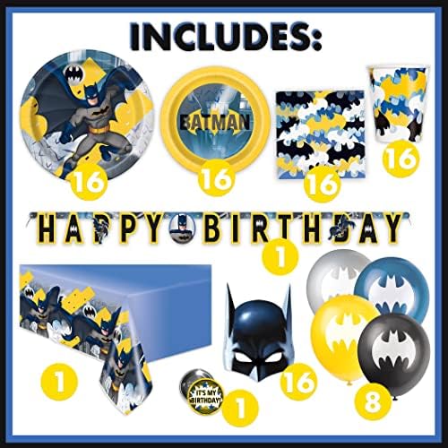 Batman Birthday Party Supplies | Batman Party Supplies | Decorações de aniversário do Batman | Decorações de festa do Batman |