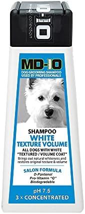 MD10 Profissional Dog Shampoo - Volume de textura branca