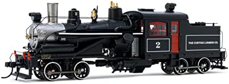 RIVAROSSI RAILWAY - Locos HR2882 Locomotiva a vapor Heisler, 2 caminhões The Curtis Lumber Co. no. 2