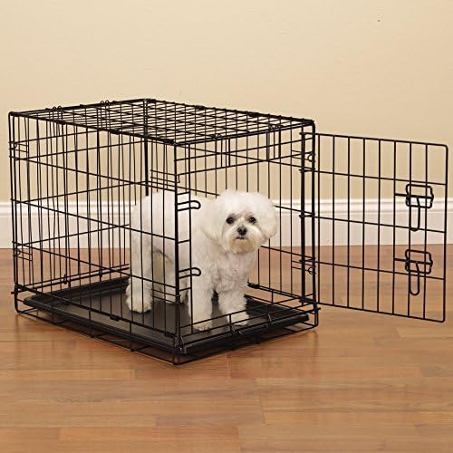 Proveleção de caixas de cães fáceis para cães e animais de estimação - preto; Muito pequeno
