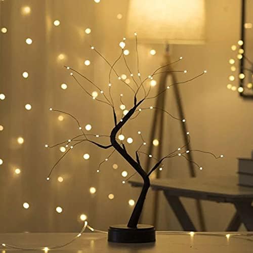 WEIMAY 36 LED LED TREE LUZ COMBLETOP BONSAI TREELA 13 polegadas Decorativa Decorativa Árvore Artificial Bateria Operada