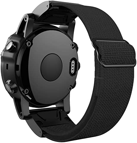 Schik Quickfit Watch Band Strap for Garmin Fenix ​​6 6x Pro 5x 5 Plus 3HR 935 945 S60 Nylon Loop 22 26mm Banda de relógio elástica