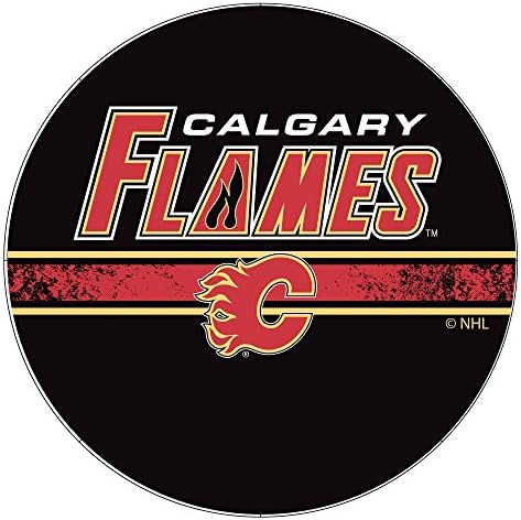 Flames de gameroom de marca registrada NHL Calgary Flames Bancas de barra giratória com costas