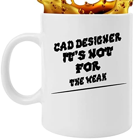 Caneca de café Funny Cad Designer Apreciação presente para CAD Designer não para o fraco 324577