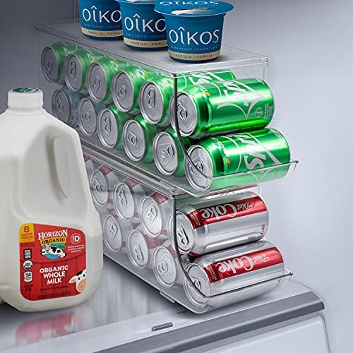 O Sorbus Soda Can Organizer for Glébres empilhável lata Dispenser com tampa para geladeira, despensa, freezer-mantém