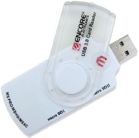 Encore Enucr-U3 SuperSpeed ​​USB 3.0 Card Reader nunca se preocupe, perdem o capítulo, design portátil com cobertura protetora
