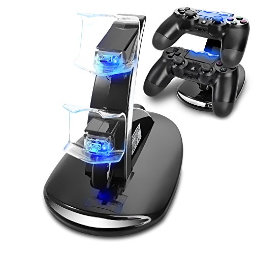 Findway Dual USB Charging Charger Docking Station Stand para PlayStation 4 PS4 Controller