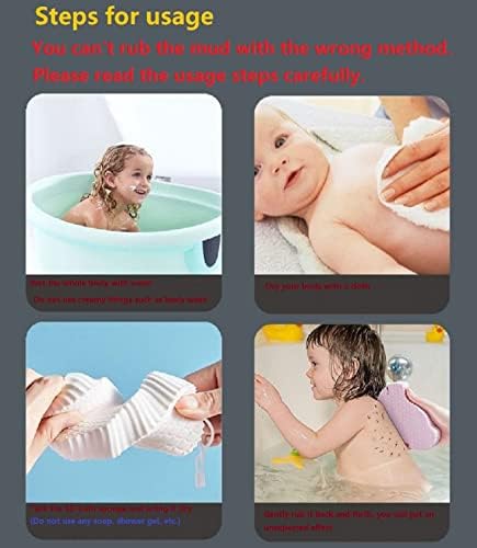 4pcs Esponja de banho esfoliante mágica, esponja de chuveiro corporal 5D Ultra Soft Bath, esponja de banho esfoliante super macia, reutilizável para crianças adultos e mulheres grávidas.