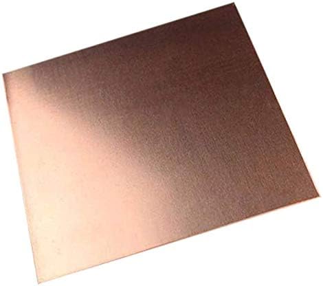 Havefun Metal Copper Foil Folha de cobre Metal Folha de folha de folha de folha, 1. 5 mm x 200 mm x 200 mm de placa de latão