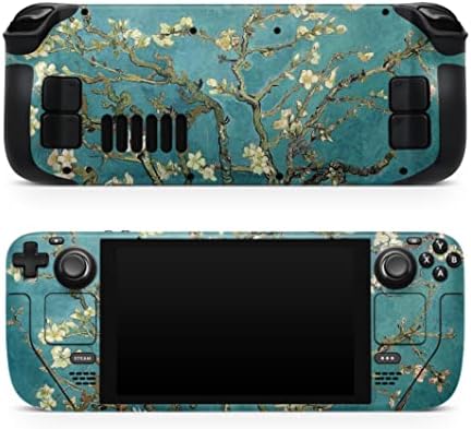 Design pegajoso Sakura Skin Compatível com a pele do convés a vapor, Blossoms de amêndoa Acessórios para convés de vapor