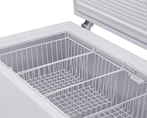 Summit Appliance VT133-30ºC Laboratório 12.1 Cu.ft. Freezer de peito com guardas de canto de aço inoxidável, termômetro