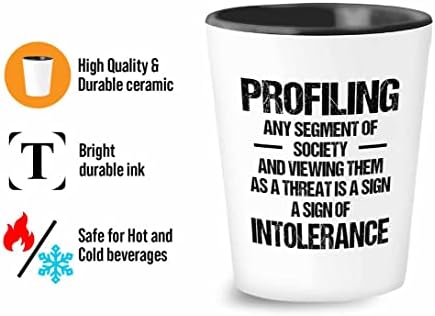 Profiler de terras Flairy Shot Glass 1,5oz - Sociedade de Segmento de Profiling - Detetive Polícia Criminal Murring Misterismo