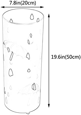 Xiangwen Umbrella Stand Rack, suporte de guarda-chuva redondo de metal, guarda-chuva oco e suporte da bengala, corredor de decoração