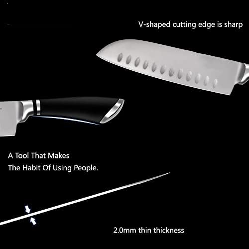 Faca de Cleaver Crivers, Cleaver de carne, 7 polegadas de altura de aço de carbono de carbono faca de faca de carnes de