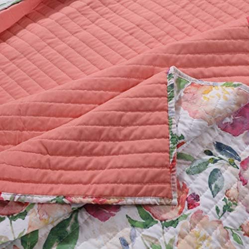 Barefoot Bungalow GL-1711BMSQ Blossom Quilt Conjunto, Full/Queen, Multi