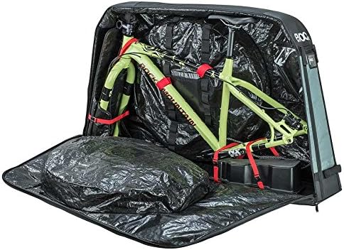 Evoc Bike Travel Bag XL - Caso de viagem de bicicleta para bicicletas gordas e mais de bicicletas Avião, trem e carro de viagem de carro