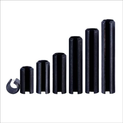 10 peças Pino de pino de mola de aço carbono preto, pasta de mola dividida, para máquinas e equipamentos, etc. Diâmetro