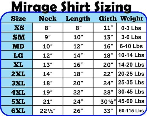 Mirage Pet Products 16 polegadas Bringin 'Sexy Back Self Imprimir camisas para animais de estimação, X-Large, Baby Blue