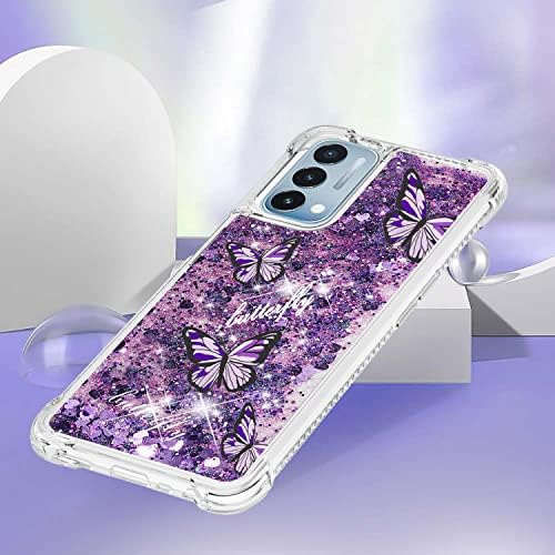 CAIYUNL PARA MOTO G STYLUS 2022 5G CASA COM PROTETOR DA TELA, MENINAS MENINAS MENINAS CARTURA GLITTER BLING FLUING FLUPELAÇÃO