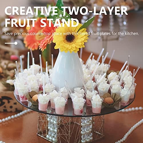 Cupcake Stand Placas de frutas Placas de sobremesa Mini Cakes Snack de frutas Display Tower Biciclo