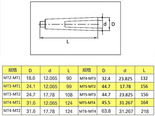 MT2 eixo para MT1 Arbor Morse Adaptador reduzindo a manga de broca nova