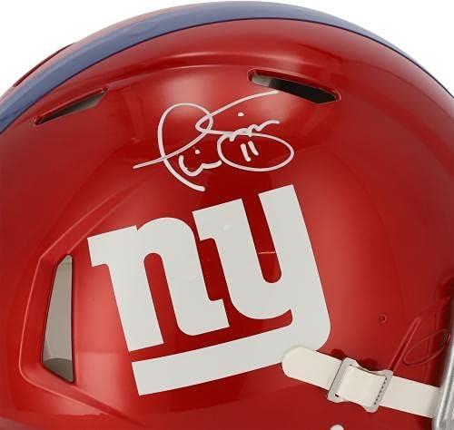 Phil Simms New York Giants Autografou Riddell Speed ​​Speed ​​Authentic Helmet - Capacetes NFL autografados