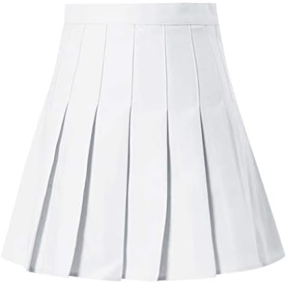 Saia extra de cama de cintura cheia mini -saia de alta moda cintura plissada feminina fina slim saia bassinet de tênis