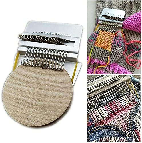 Ferramenta de tecelagem do tipo loom speedweve, 28 ganchos de madeira Mini Darning tecelagem Machine Ferramentas DIY para