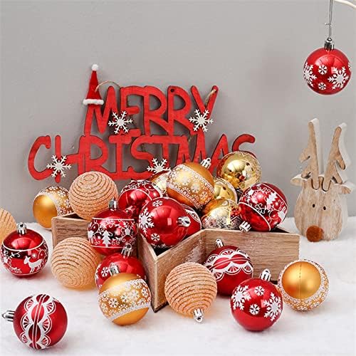 ROYIO Bola de Natal Bola de Natal Ornamentos de Atmosfera Festiva Mini Christmas Bola Multicolor Bolas de Natal Bolas de Ornamento Survenhas Desengrada Ornamentos Coloridos Para Árvore de Natal
