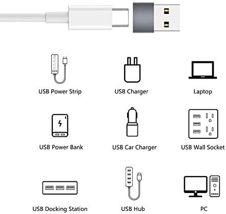 Nonda USB C Adaptador USB e NONDA USB C fêmea para USB Adaptador masculino