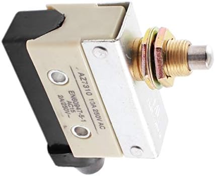Aexit AC 250V Electrical 10A 12mm Thread Punger Incluído SPDT Momentary Timers Limiting Switch