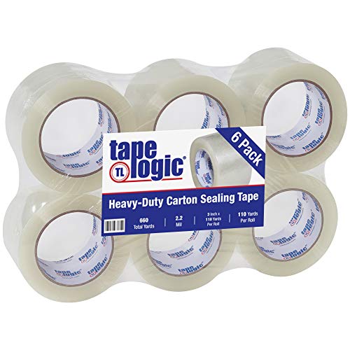 Caixas FAST FAST TAPE LOGIC® 220 Fita industrial, 2,2 mil, 3 x 110 yds, Limpo