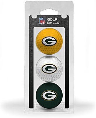 Bolas de golfe do tamanho da regulamentação da NFL de golfe de equipe, 3 pacote, impressão de equipe durável em cores