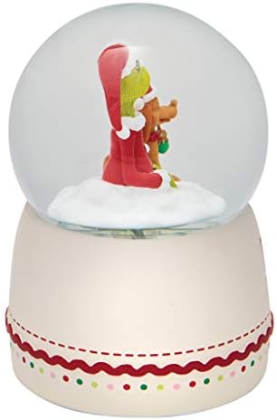 Departamento 56 Dr. Seuss como o Grinch roubou o Natal correndo através do sem corda musical Waterball Waterglobe, 6,1 polegadas,