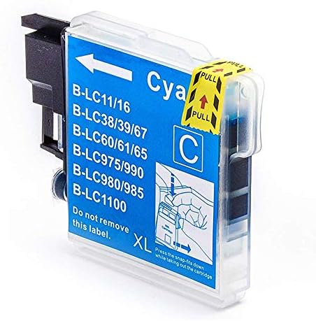 HGZ 12 Color Compatible Ink Cartridge Replacement for LC-16 LC-68 LC-11 LC-38 LC-65 LC-980 LC-1100 LC61 for Brother MFC-490CW 495CW J615W J630W 790CW 290C 5490CN 5890CN 6490CW DCP-165C 385C 585CW