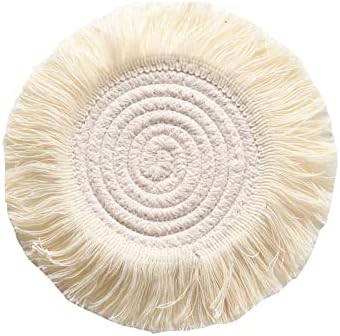 BSXGSE 12cm de isolamento de algodão tapete de farinha de farol de tecido anti -escaldante tigela taça taça nórdica simples tapete de algodão de algodão