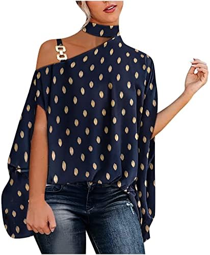 Lcepcy Women's Off Tops Tops Neck Camise