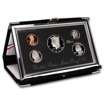 1998 S Us Mint Mint de 5 peças Premier Silver Proof Set Origin Box/CoA DCAM