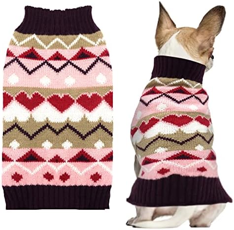Axiijgl Sweater Pet Dog Roupas de cachorro macio cachorros de gato de gato de gato suéter de cachorro de inverno para cães