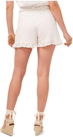 1. State Womens White Ruffled Shorts Shorts 2