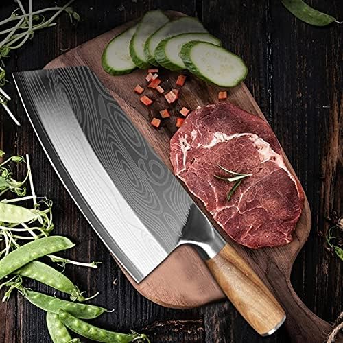 Faca de cozinha LMDO Faca de aço inoxidável Faca de Kitchen Slicing Knife Manual Faca de cozinha de chef chinês