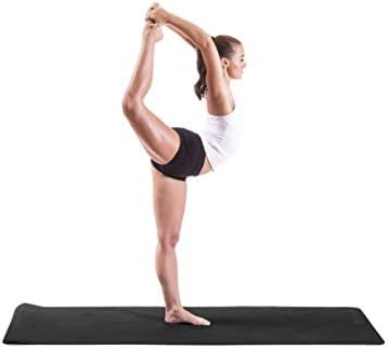 Prosourcefit natura tpe yoga mat 1/4 de espessura, 72 de comprimento, reversível com almofada de alta densidade e textura não deslizante,