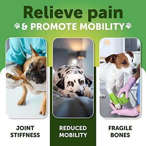 Chews calmante de cânhamo + suplemento de quadril e articulação para pacote de cães - alívio da ansiedade de cães e suplemento