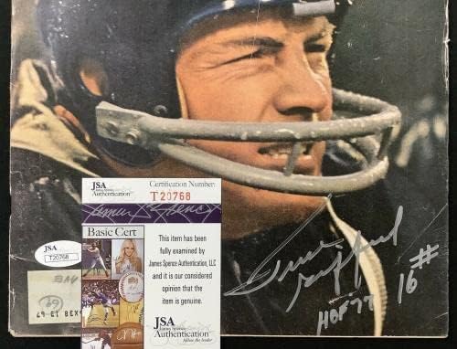 Frank Gifford assinou a Sports Illustrated 17/12/62 AUTO 16 HOF 77 Inscrição JSA - Revistas Autografadas da NFL